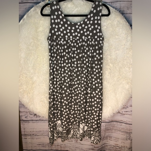 Multicolored Grey and White Sleeveless Sheath Midi Dress size 6 NWOT - Picture 4 of 13